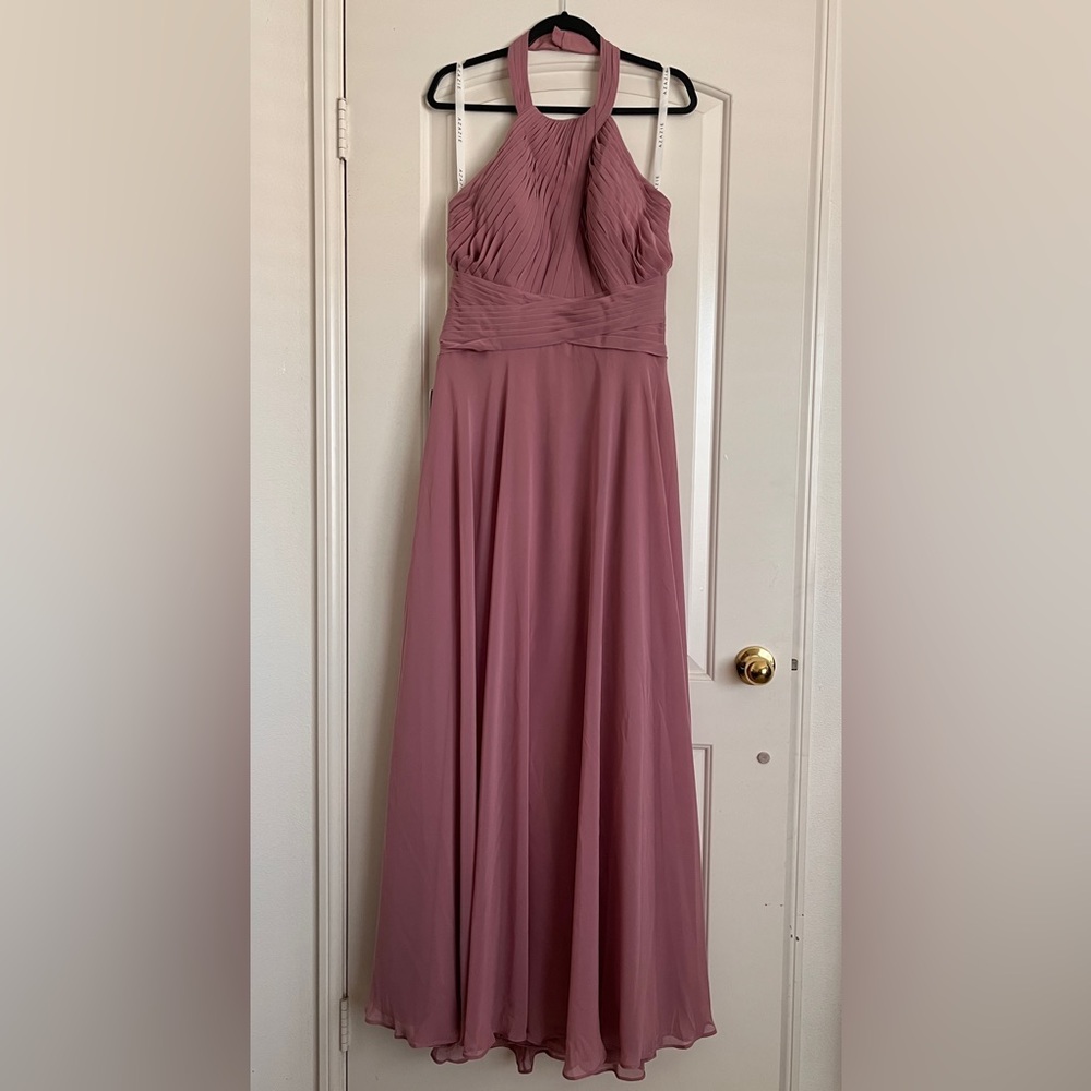 AZAZIE Monroe Bridesmaid Dress (Color: Vintage Mauve)